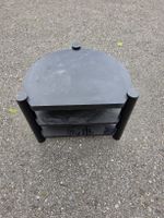 Etagere Schwarz Rund-Ecke, 3 Ablagen, super Zustand!