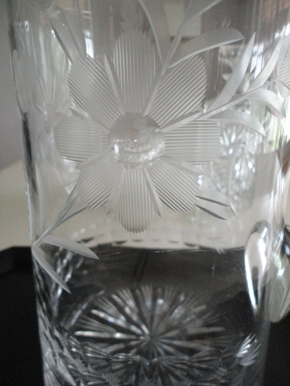 Carafes: Vintage Glaskrug mit Brilliantschliff – Neuf (Voir description) à Bonstetten par nat_tv99 1