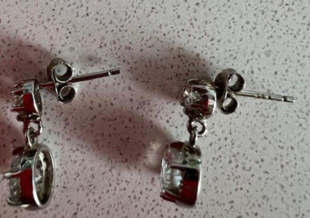 Orecchini pendenti & Orecchini a lobo: Boucles d'oreilles - Argent 925 et zircon – Nuovo (secondo la descrizione) da Glattpark(Opfikon) venduto da Miko3711 1