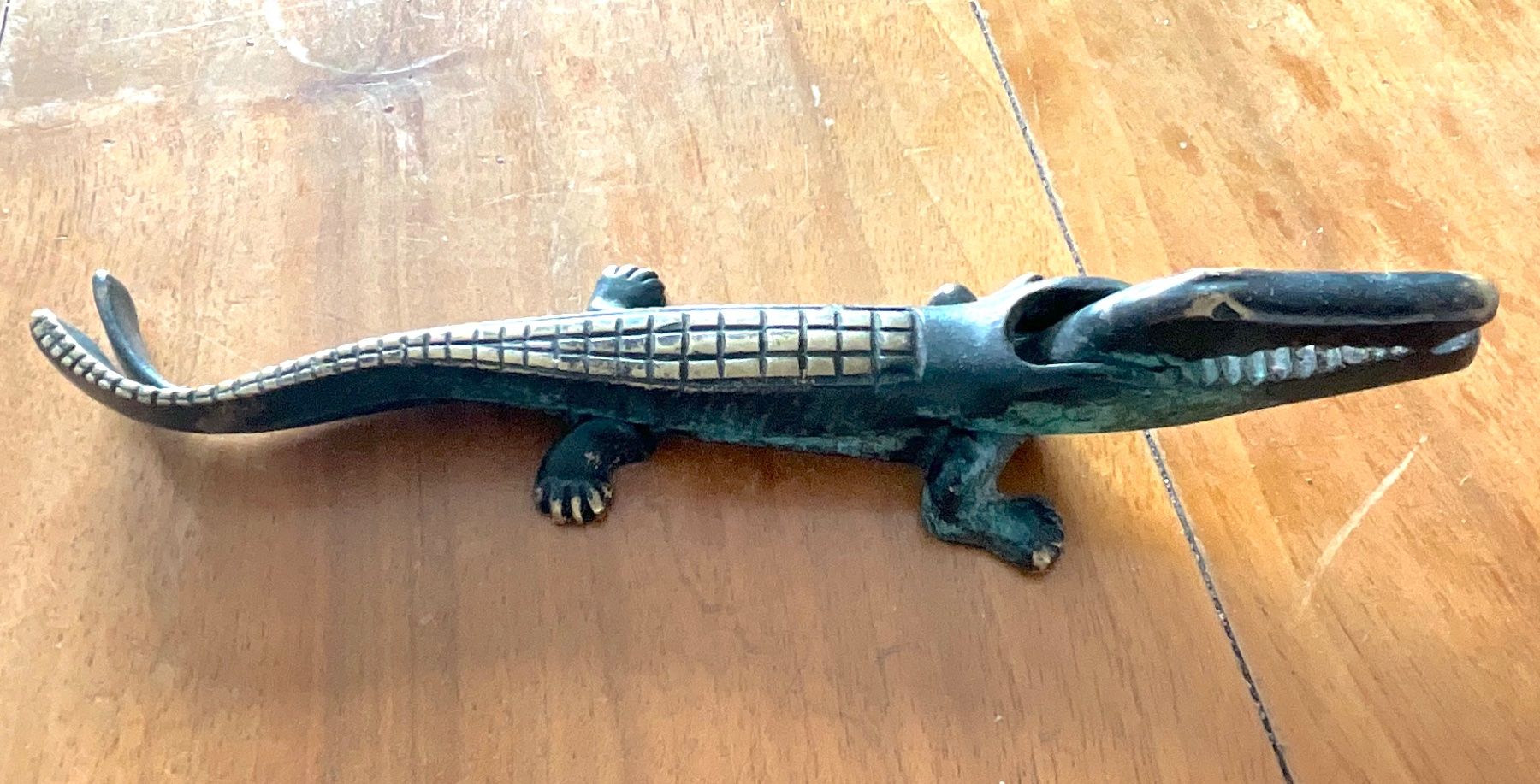 Statuette: Krokodil-Nussknacker, Vintage, Messing – Usato da Bern venduto da Ivob0 4