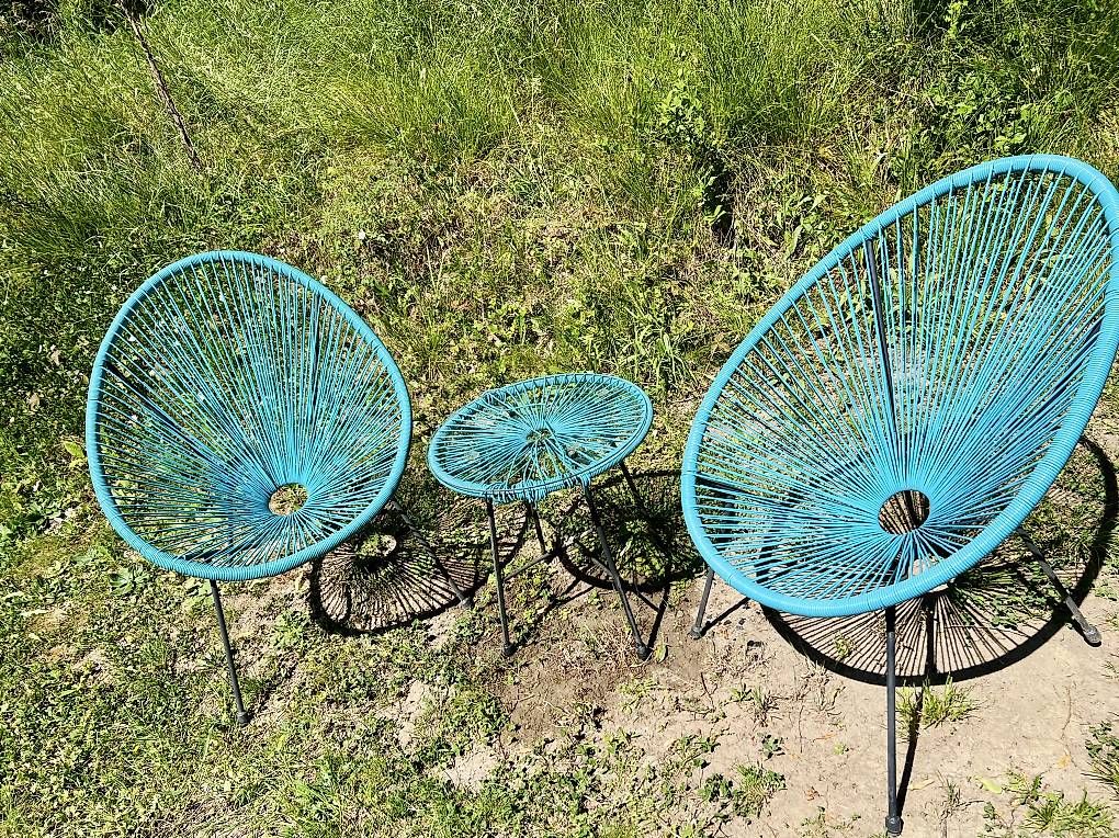 Sedie: 2 Ovale Gartenstühle mit Seil – Usato da Neuhausen venduto da Melkun1113 2