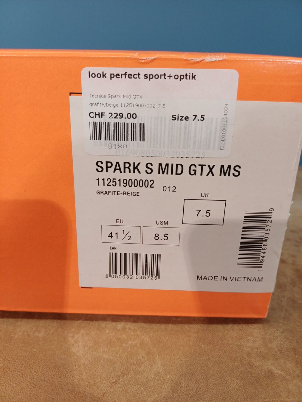 Tecnica Scarpe da uomo: Tecnica Spark Herrenwanderschuh 41.5 – Nuovo (secondo la descrizione) da Aesch BL venduto da Reiniger1 2
