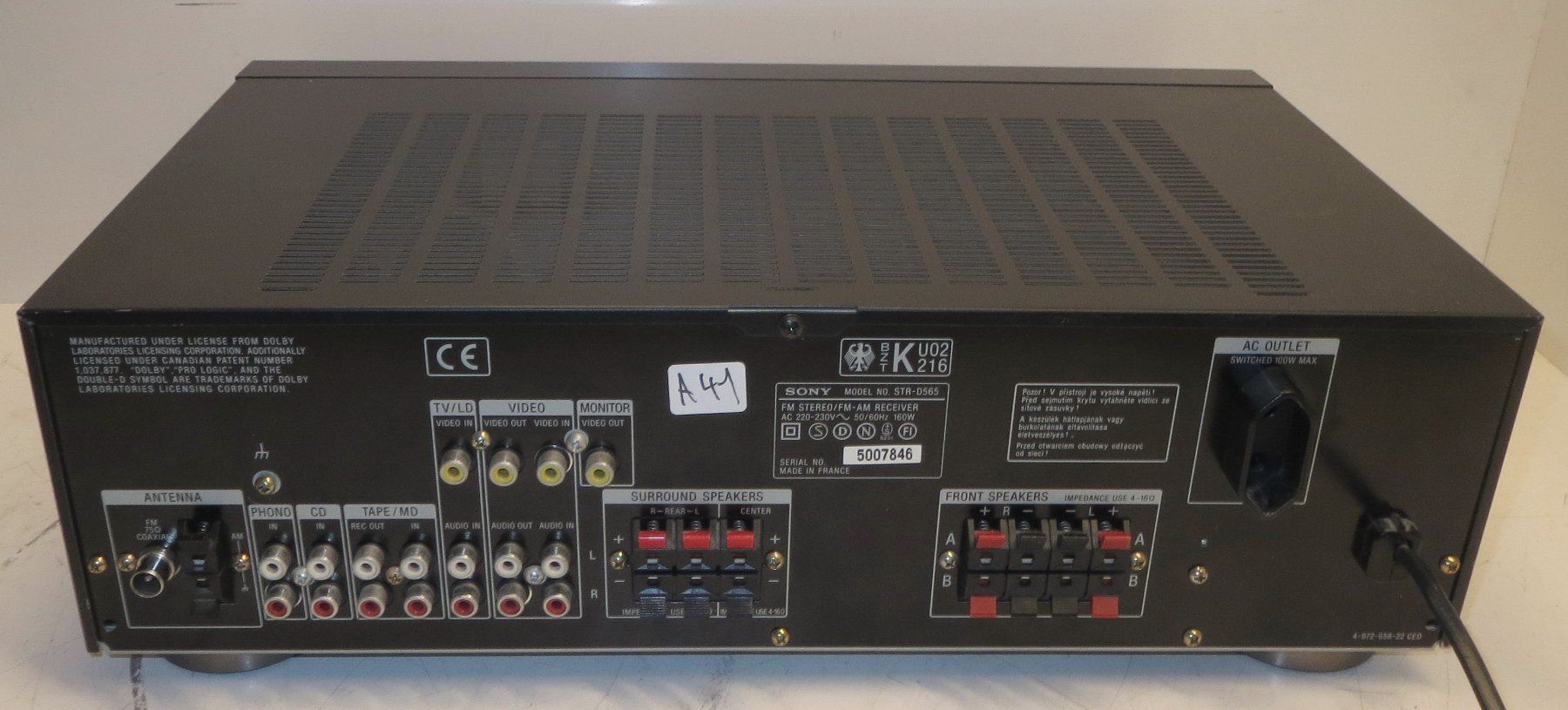 Sony Receiver: Sony Dolby Surround Receiver STR-D565 – Gebraucht aus Männedorf von livesteam 2