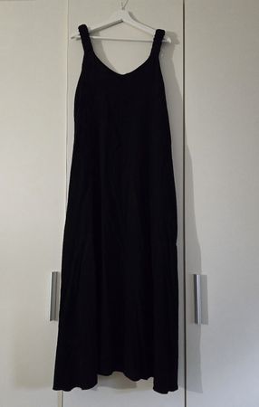 Langes Kleid schwarz Gr. XL Viscose