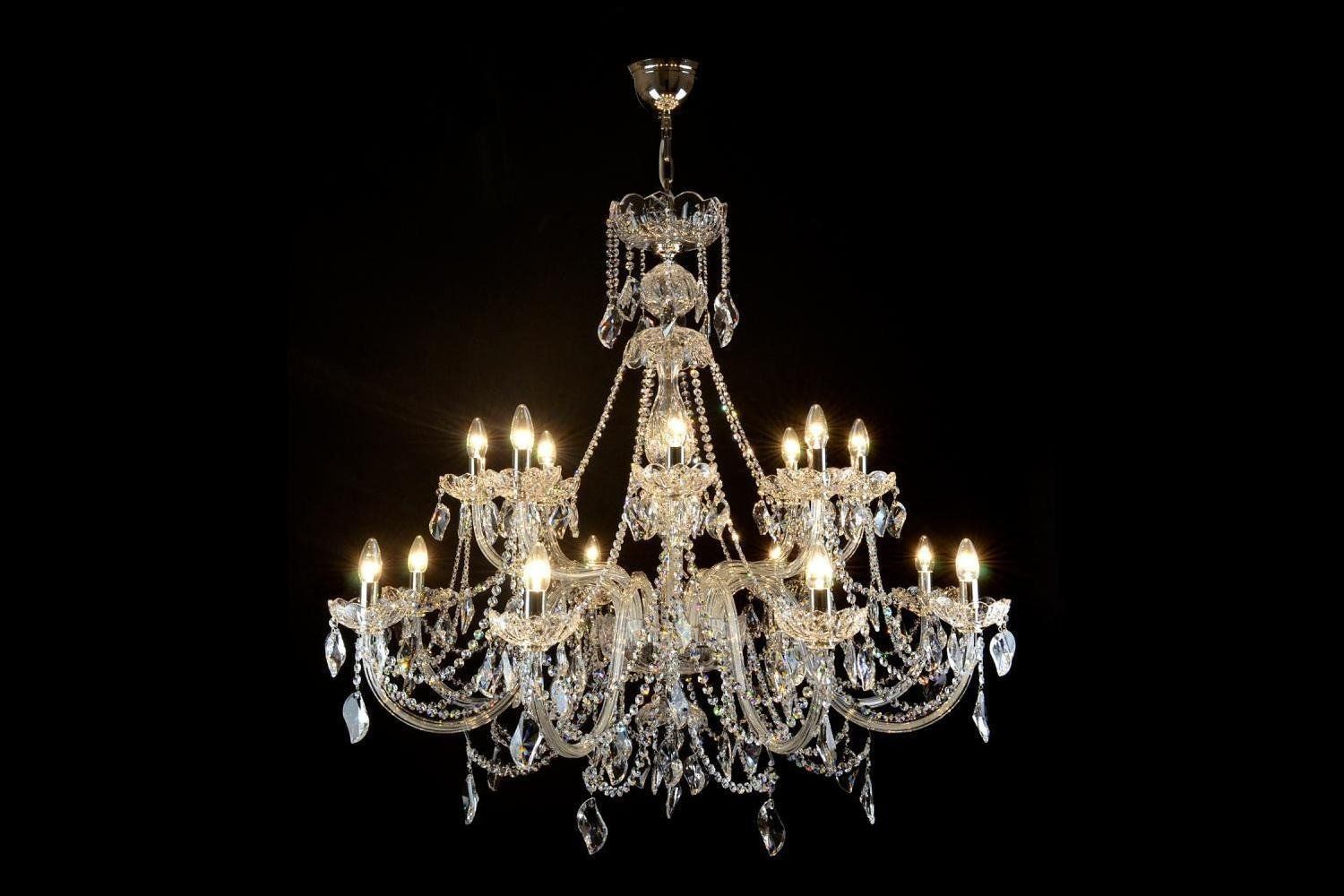 Kronleuchter & Deckenlampen: Kronleuchter Aristocratico 16 Gold – Neu und originalverpackt aus Glattfelden von Bohemiancrystal