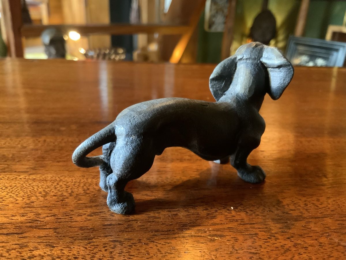 Figurines: Antike Biedermeier Brienzer Schnitzerei Dackel Dachshund – D'occasion à Dürnten par swissgart 4