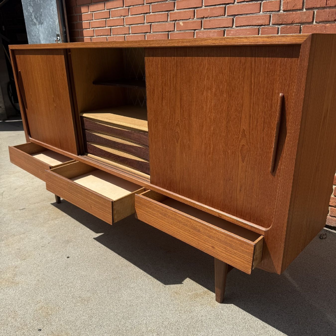 Cassettiere: Mid-Century Teak Sideboard Vintage Kommode #2 – Usato da Oberrieden venduto da Knut8 8