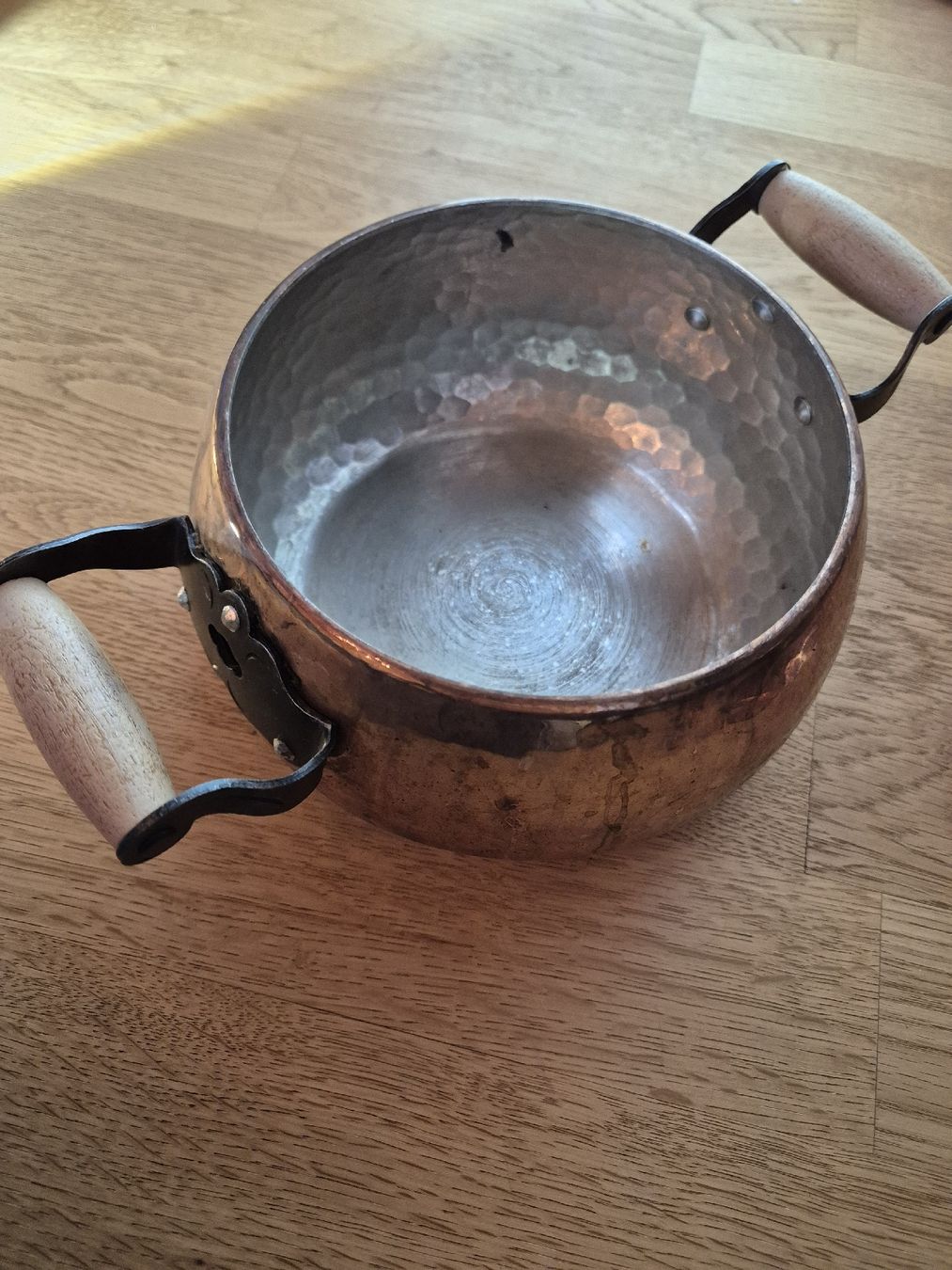 Stöckli Padelle: Schöner Kupfertopf 13cm Durchmesser – Usato da Trogen venduto da same4you 1