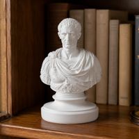 Julius-Caesar-Büste, Weisse–3D-gedruckte römische Dekoration