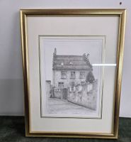 Signierter Kunstdruck „Ritterburg Flums