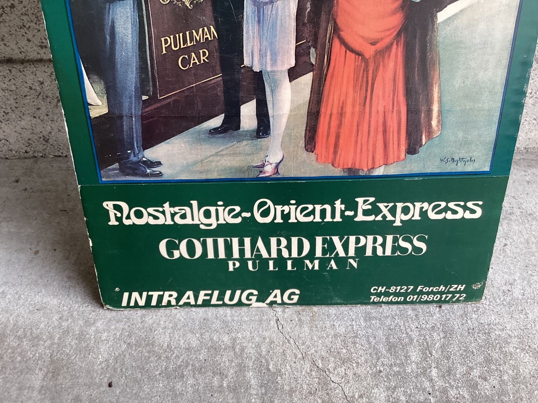 Foto & Immagini: Altes Strassenplakat Orient Express 92/62cm – Usato da Unterkulm venduto da Lunchen11 2