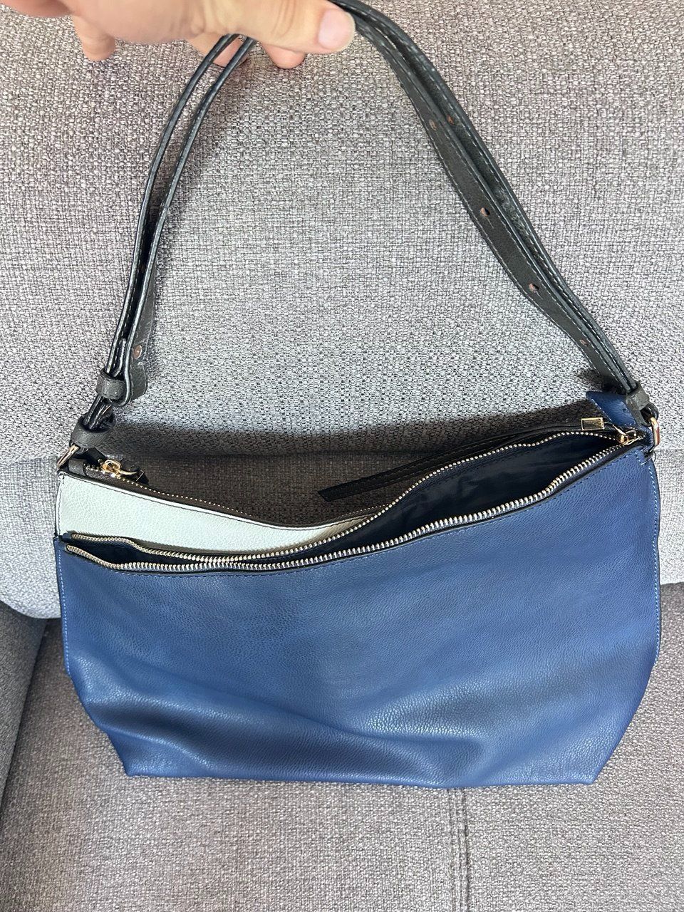 Borse da donna: Borsa Carpisa Bicolore (Blu/Grigio) – Usato da Giubiasco venduto da LorisVale 1