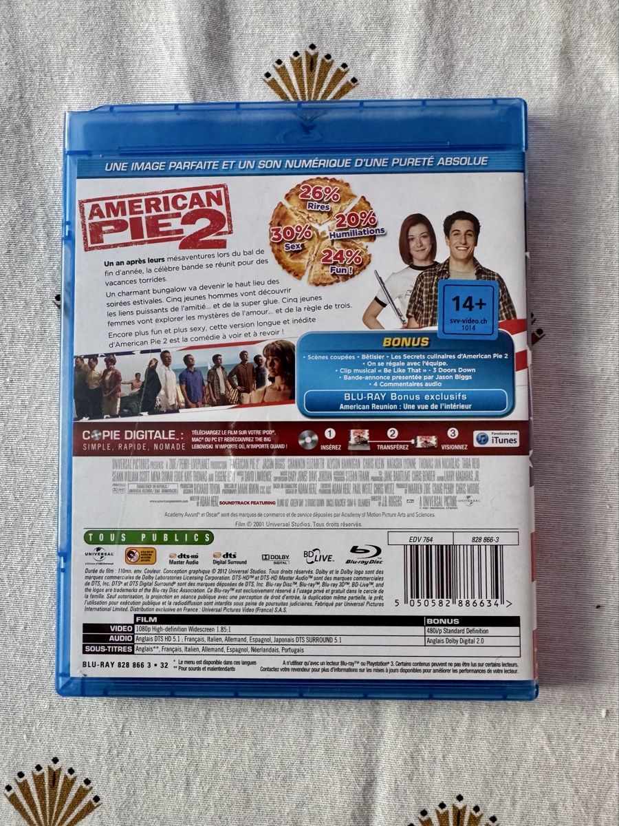 Tutti i DVDs: American Pie 2 - Blu-ray – Usato da Moutier venduto da CaatSerra 1