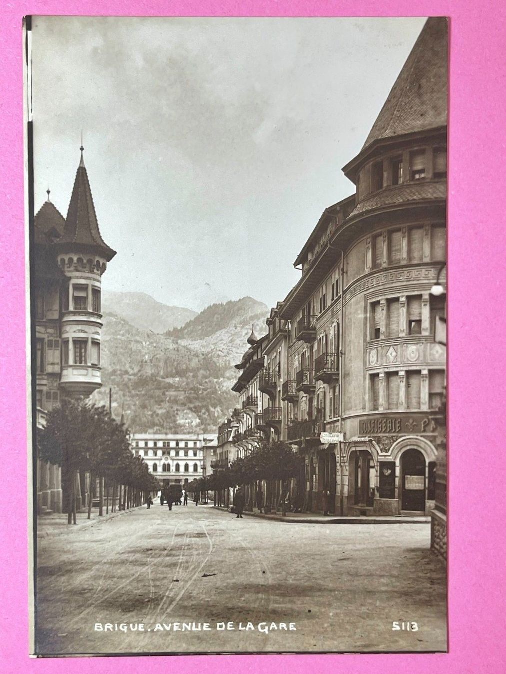 Cartes postales: Brig - Bahnhofstrasse – D'occasion à Steg VS par danwer74