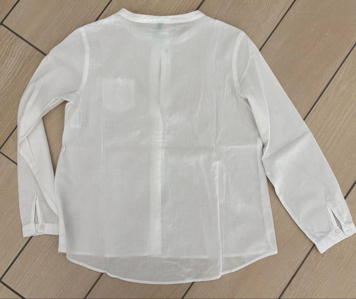 Benetton Camicette, T-shirt & Top: Chemise Benetton, 7-8 ans, blanche – Nuovo (secondo la descrizione) da Moutier venduto da chicboutique 1