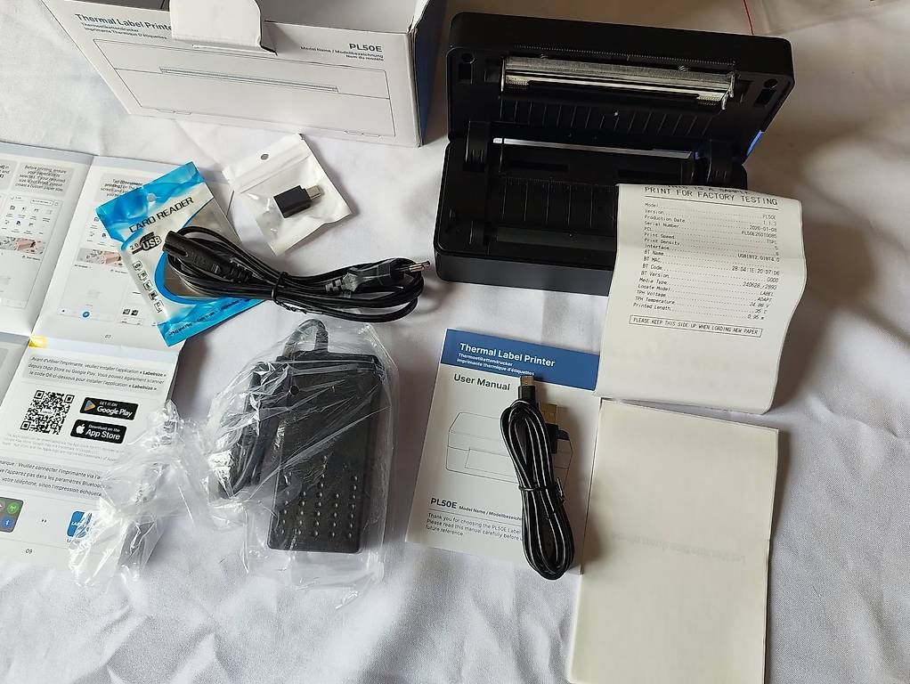Stampanti: ETIKEZ Bluetooth / USB Thermo-Etikettendrucker (PL50E) – Nuovo e nell'imballaggio originale da St.Gallen venduto da becks0815
