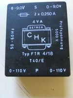 Printtrafos 2x9V 4VA