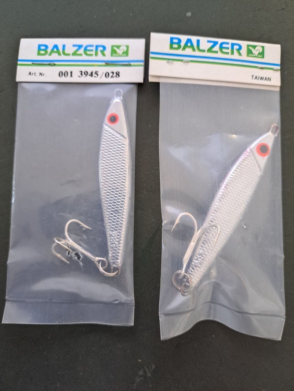 Esche: 2 Jucker Balzer 70 mm 28 gr. Argent/Silber – Nuovo e nell'imballaggio originale da Fribourg venduto da versus702