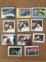 Raumfahrt Briefmarken – Apollo, Soyuz & Astronauten – 11 Stk