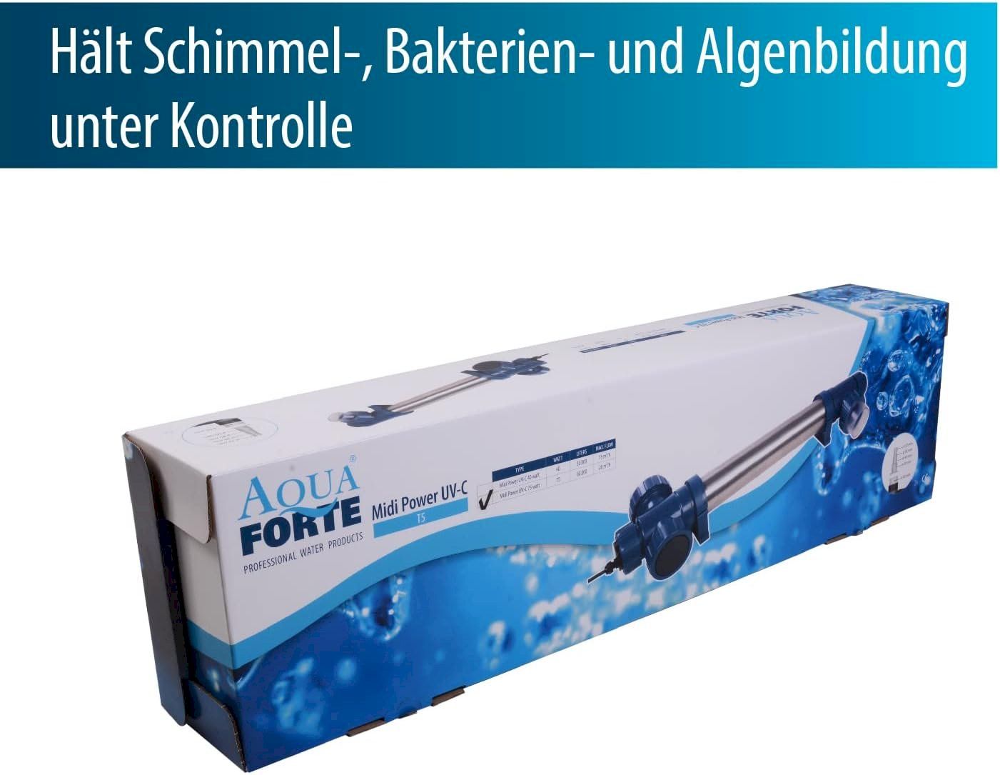 Pumpen & Teile: AquaForte Midi Power UV-C Teichklärer T5 – Neu und originalverpackt aus Bottighofen von zaap 4