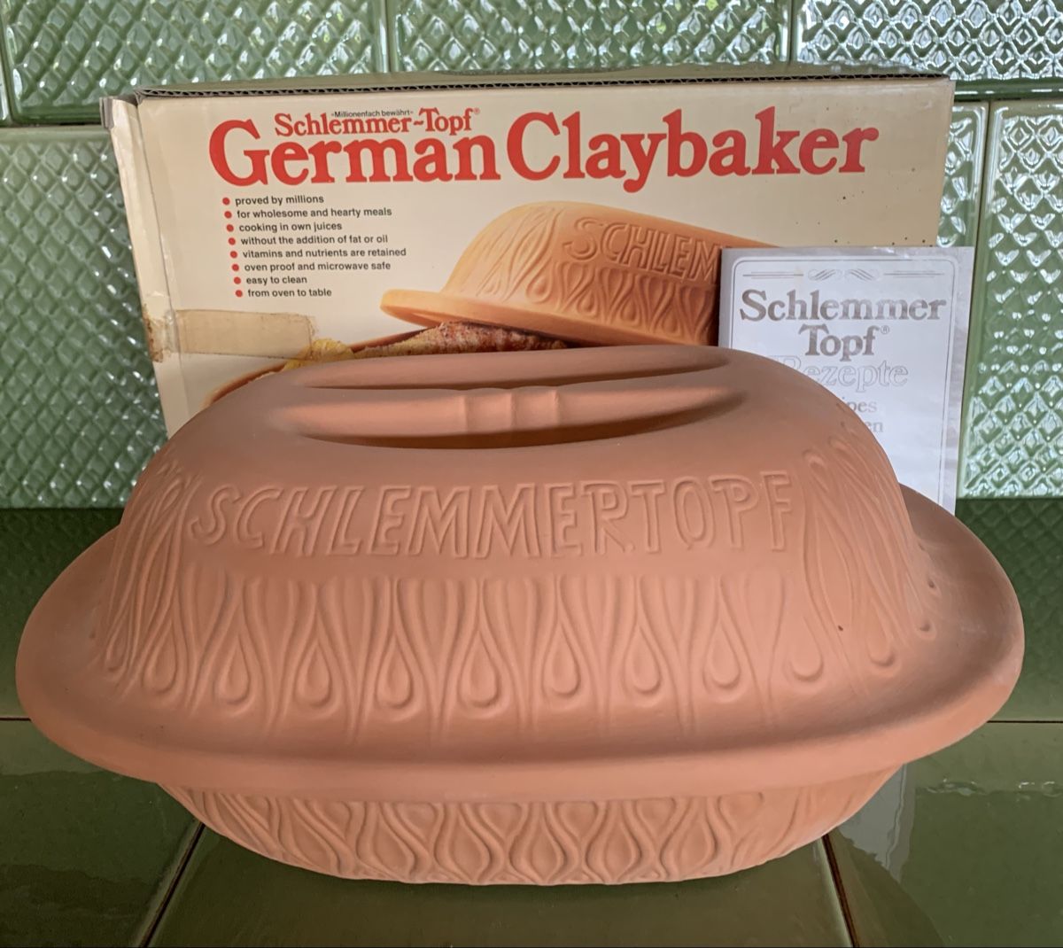 Pentole: Römertopf/Schlemmertopf, NEU Scheurich – Nuovo (secondo la descrizione) da Egg b. Zürich venduto da ohtannenbaum 2