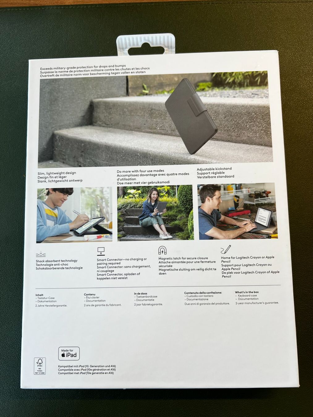 Covers & Borse: Logitech Rugged Folio - Tastatur und Foliohuelle – Nuovo (secondo la descrizione) da Gossau ZH venduto da OrderflowAG 1