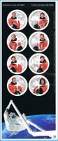 8 Offiz. Astronauten Canada Space Marken