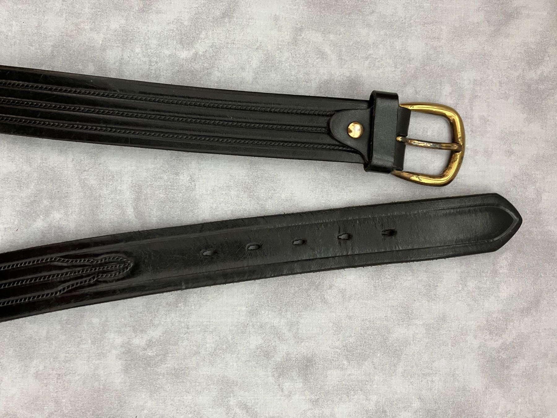 Cinture: Ledergürtel schwarz, Gr. 95 – Usato da Diepoldsau venduto da mabeapt 2