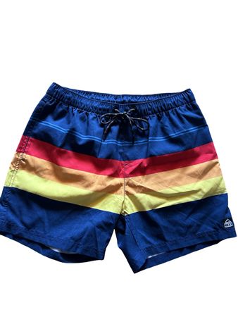 REEF Short de bain Homme Taille M Neuf bleu rayé
