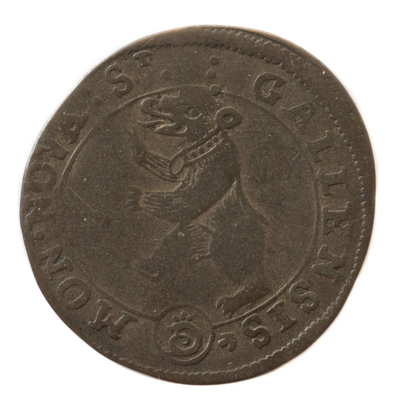 Tutti le monete: St. Gallen 15 Kreuzer 1737 – Usato da Rotkreuz venduto da Swiss-Coins