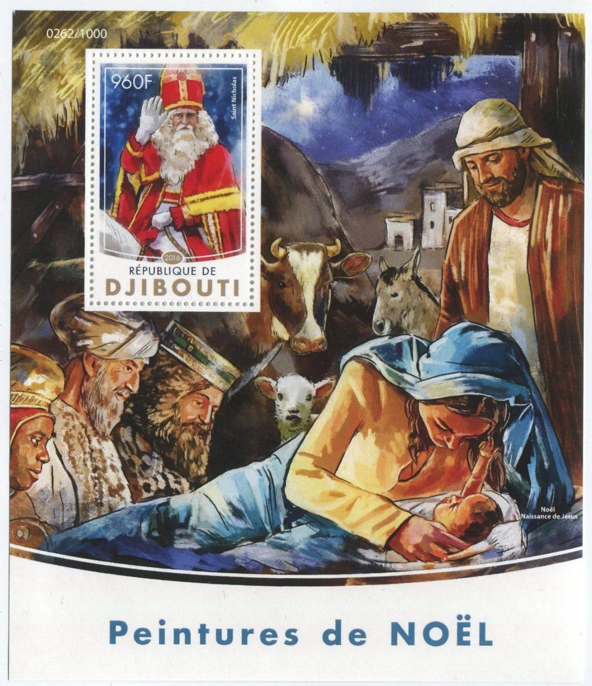 Tutti i francobolli: Block "Weihnachtsmann". Dschibuti. – Nuovo e nell'imballaggio originale da Basel venduto da Butsch5