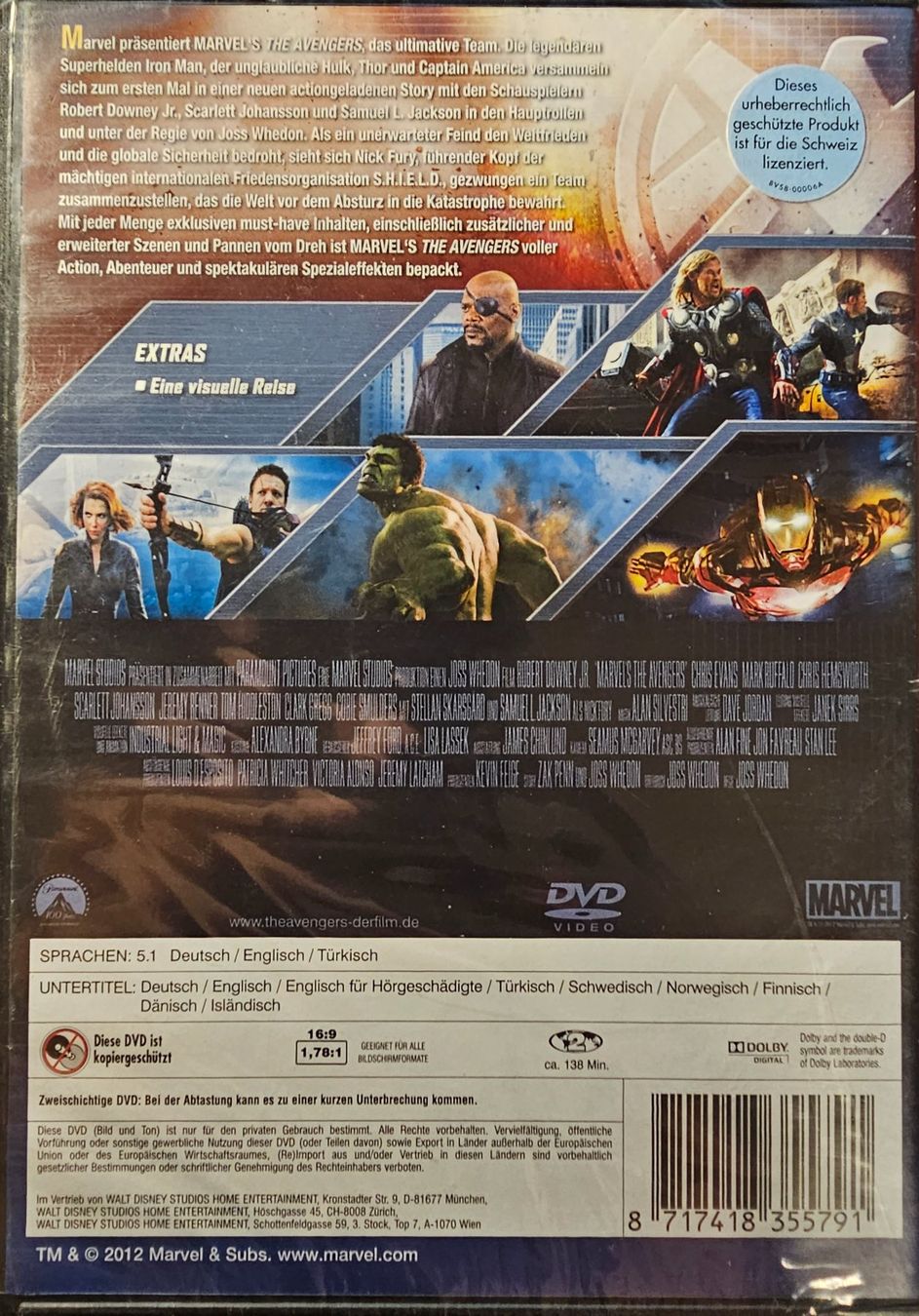 Tutti i DVDs: The Avengers – Nuovo e nell'imballaggio originale da Wahlen b. Laufen venduto da Cg10 1