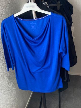 Shirt mit Wasserfallausschnitt Gr. M von Tom Tailor