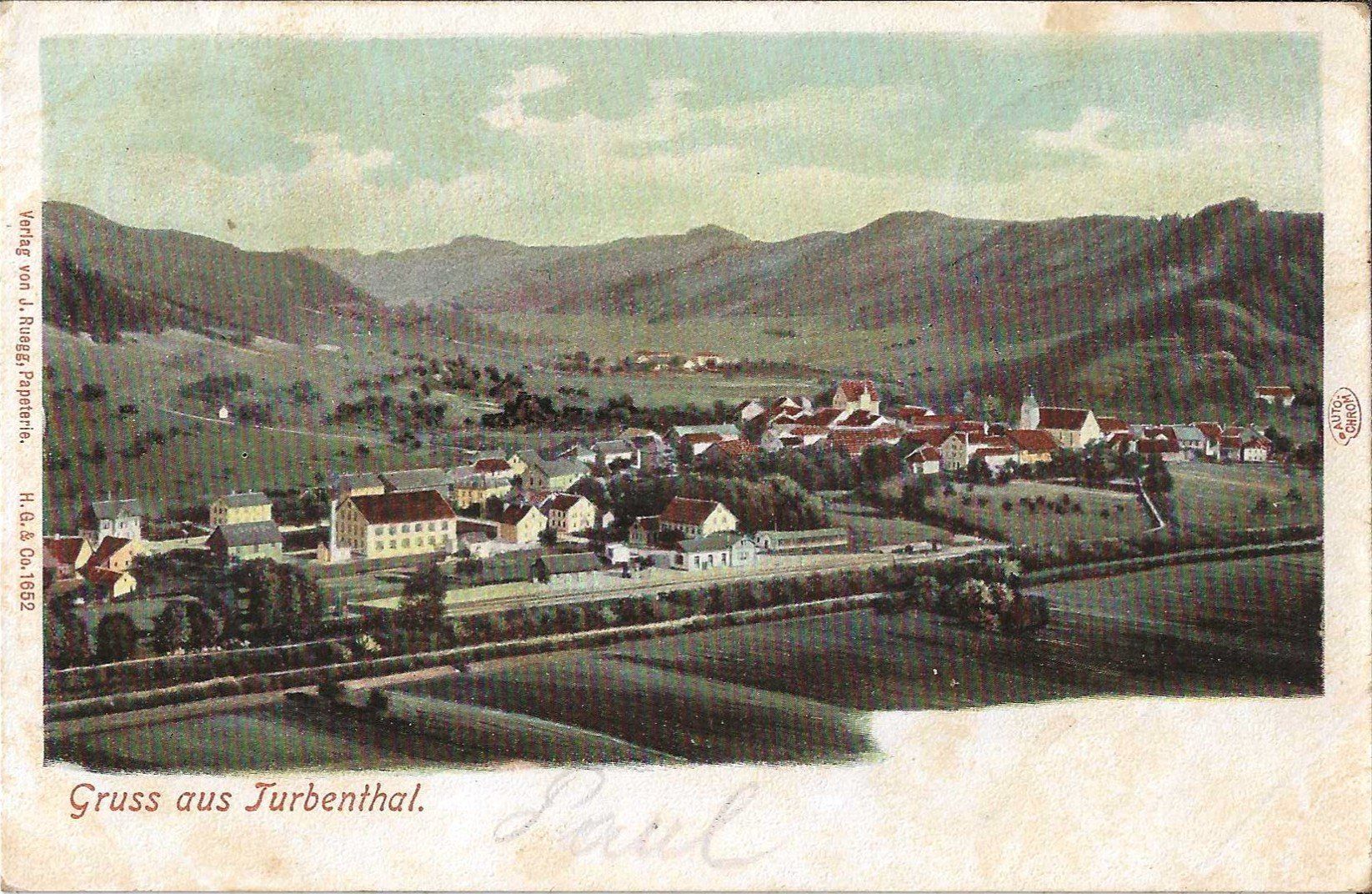 Cartoline postali: Karte Turbenthal 1901) – Usato da Zürich venduto da Philacat11