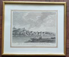 RHEINECK. "Vue de Chateau de la petite Ville de Rheinegg"