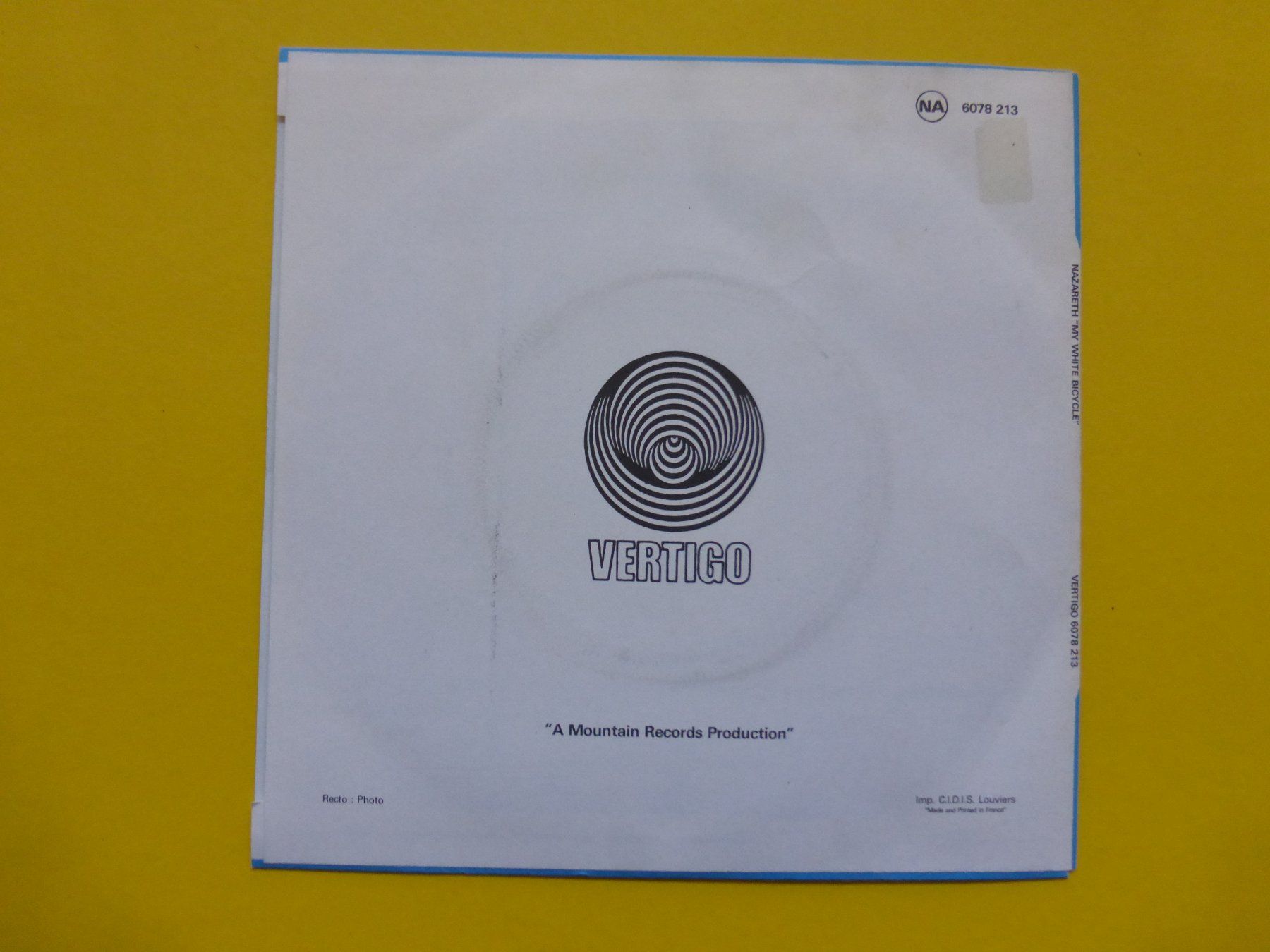 Dischi in vinile: Nazareth – My White Bicycle – Usato da Zürich venduto da Swiss57 1