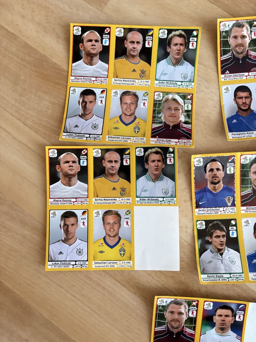 Panini Carte collezionabili: Panini Euro 2012 Stickerbogen Lot – Nuovo (secondo la descrizione) da Wünnewil venduto da VinRa 1