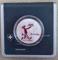 Probeprägung Silbermünze 20 CHF Globli 2012