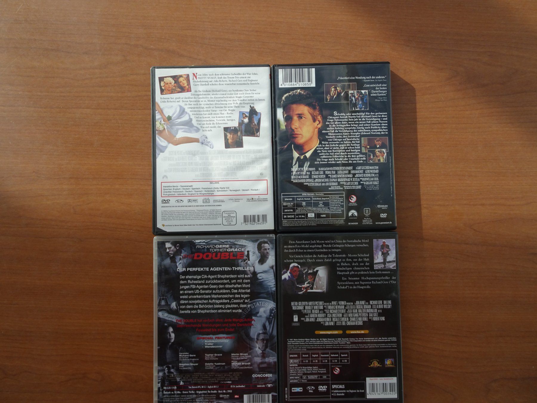 Tutti i DVDs: Richard Gere Filme – Usato da Schenkon venduto da Movieplanet 1