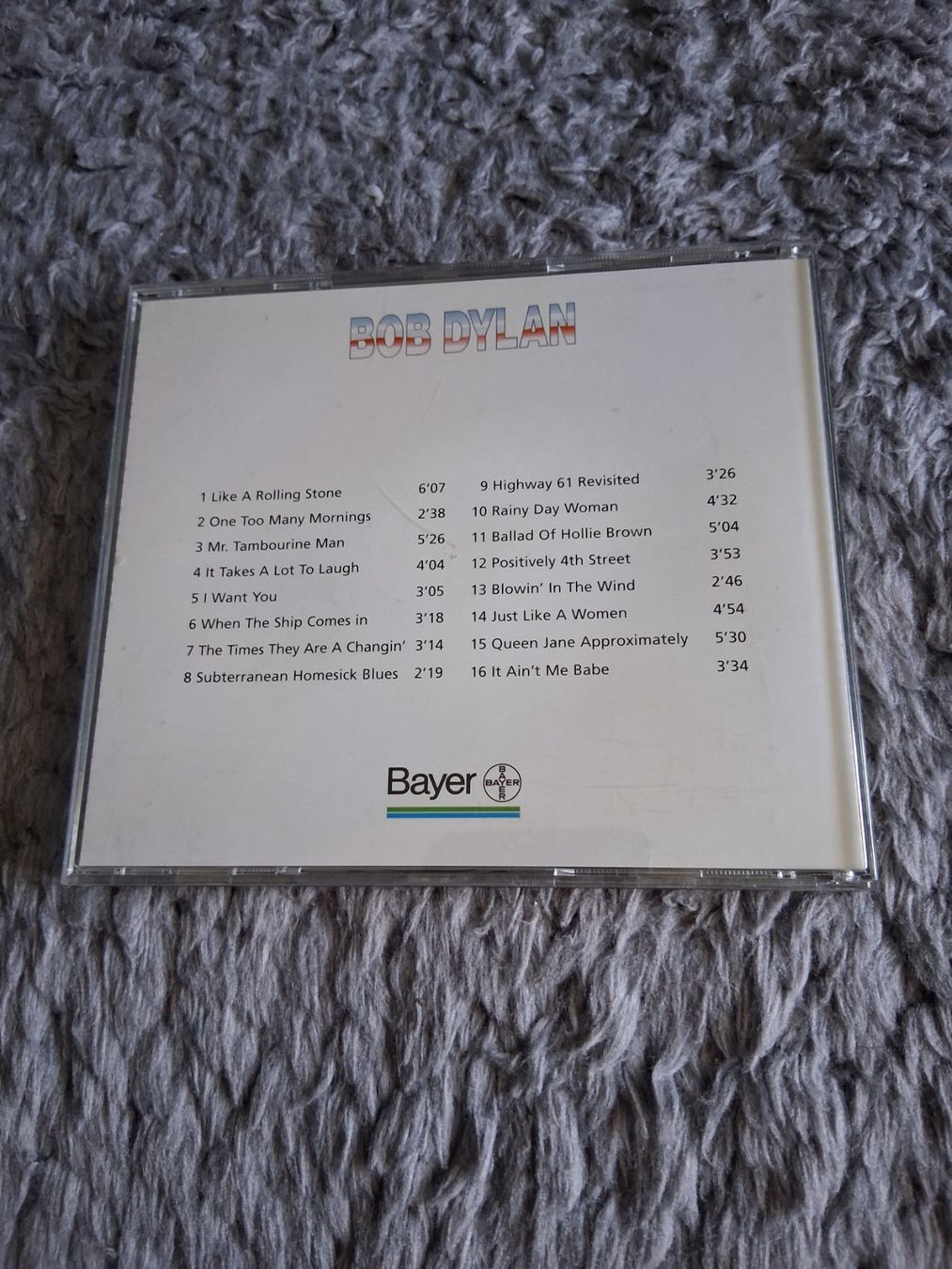CD: BOB DYLAN    BAYER CD – Usato da Wetzikon ZH venduto da Ramones01 1