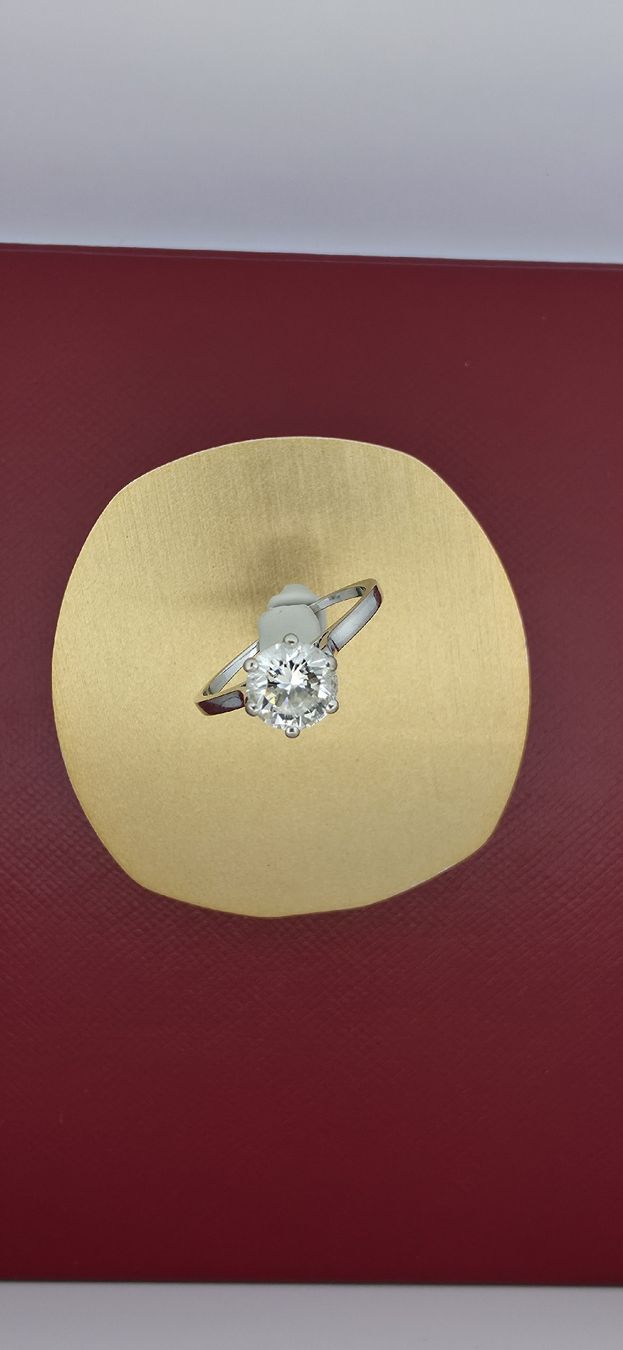 Anelli: 18 Karat WG Solitärring mit Diamant – Usato da Zürich venduto da Juwelier_Stauffacher 3