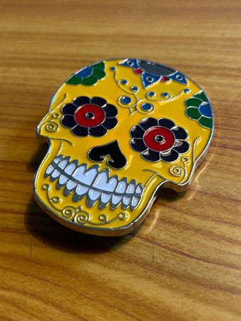 Gurtschnalle Buckle Dia de los Muertos Mexico Skull Schädel