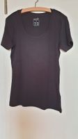 T-Shirt kurzarm, Schwarz, Esmara S, Baumwolle