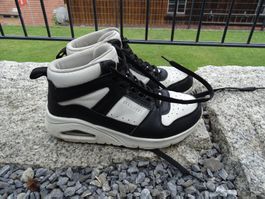 Skechers High-Top Sneaker, Gr. 36, Schwarz/Weiss, Top!