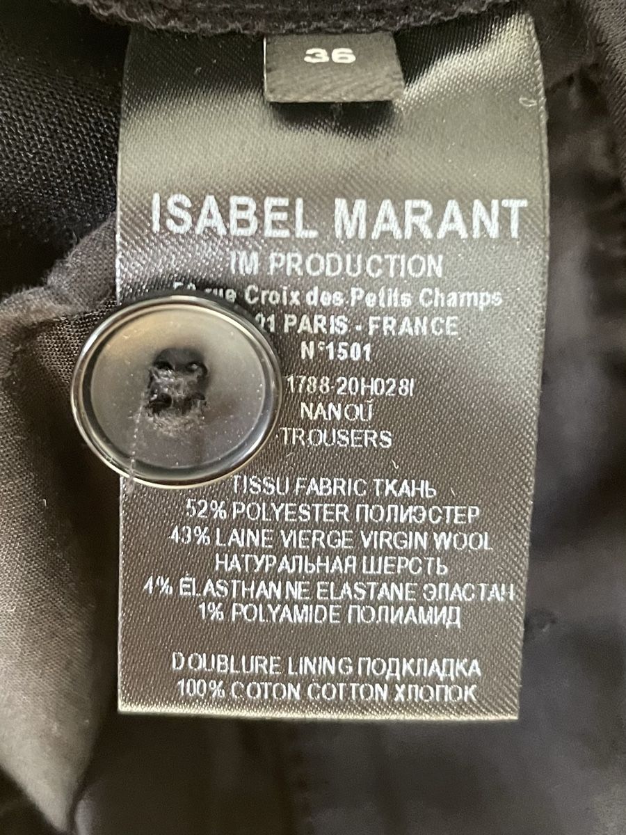 Isabel Marant Pantaloni: Isabel Marant Nanou pants 36 – Nuovo (secondo la descrizione) da Vevey venduto da sae_x6fg 6