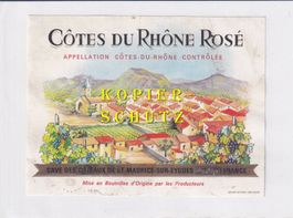 Etikette - Côtes du Rhône Rosé /bd