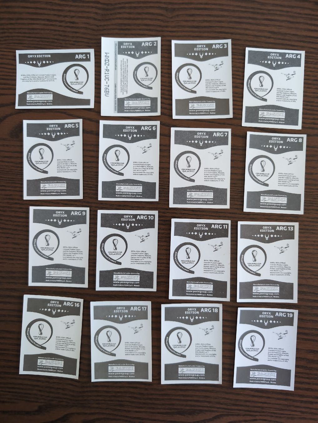 Panini Carte collezionabili: Panini wm sticker 2022 Argentinien Mannschaft – Usato da Zürich venduto da Rolup 1
