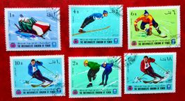 Briefmarken aus Yemen Olympische Spiele gestempelt