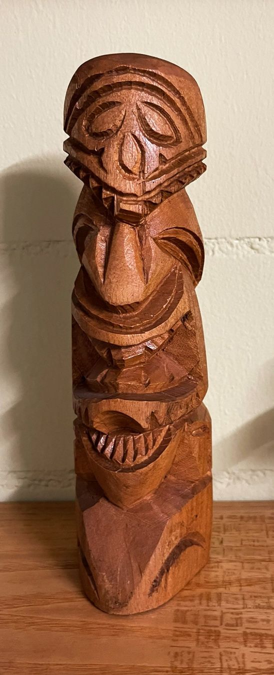 Statuette: Original TIKI Figur, handgeschnitzt – Usato da Frenkendorf venduto da Yard-Sale-2000 4
