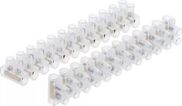 Lüsterklemmen, 2,5 mm²,  3 Amp.,  12er Block - 2 Stück